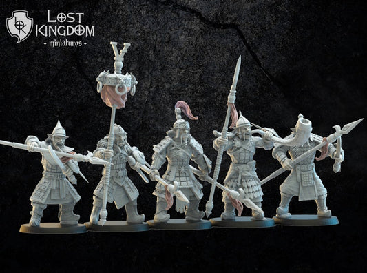 Mongobbo Command Group | Greenskins | Infernal Dwarves | Lost Kingdom Miniatures