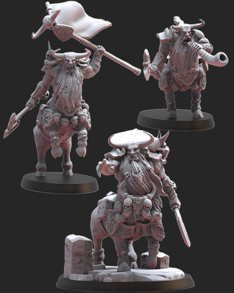 Bul-Thaurs Command Group | Infernal Dwarves | Lost Kingdom Miniatures