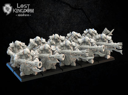 Death Guard With Arquebuses | Infernal Dwarves | Lost Kingdom Miniatures |