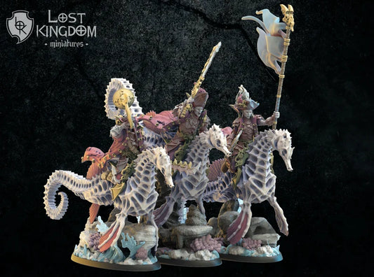 Red Knights Command Group | Undead of Misty Island | Lost Kingdom Miniatures