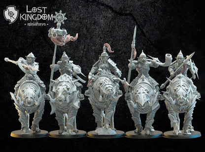 Mongobbo Bowmen Knights | Greenskins | Infernal Dwarves | Lost Kingdom Miniatures |