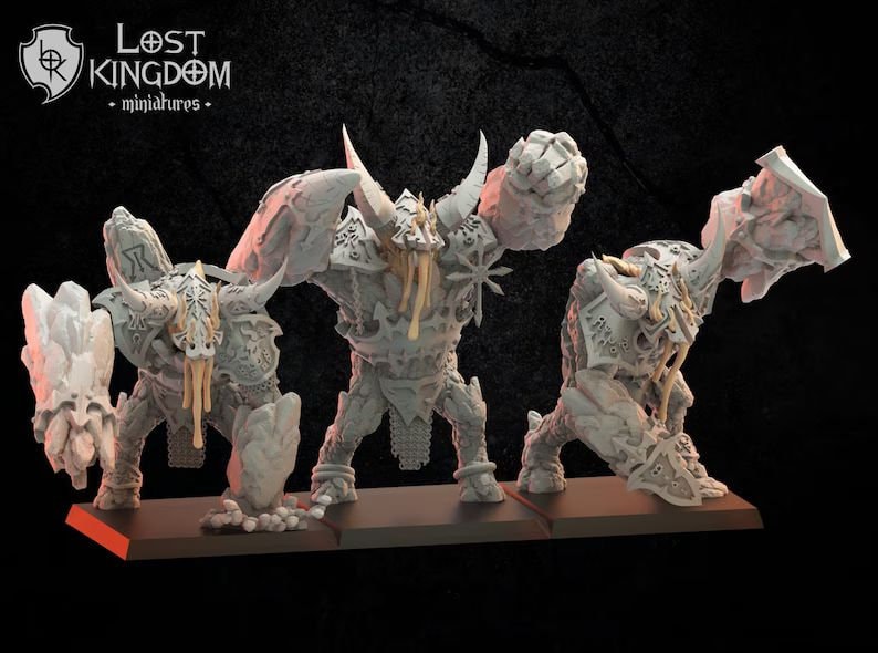 Magmhôrin Golems | Infernal Dwarves | Lost Kingdom Miniatures |