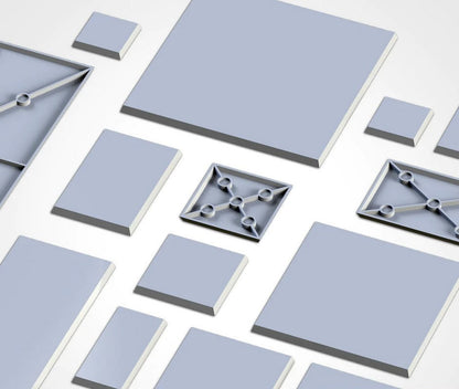 Plain Bases (Square) | PLA+ | Txarli Factory