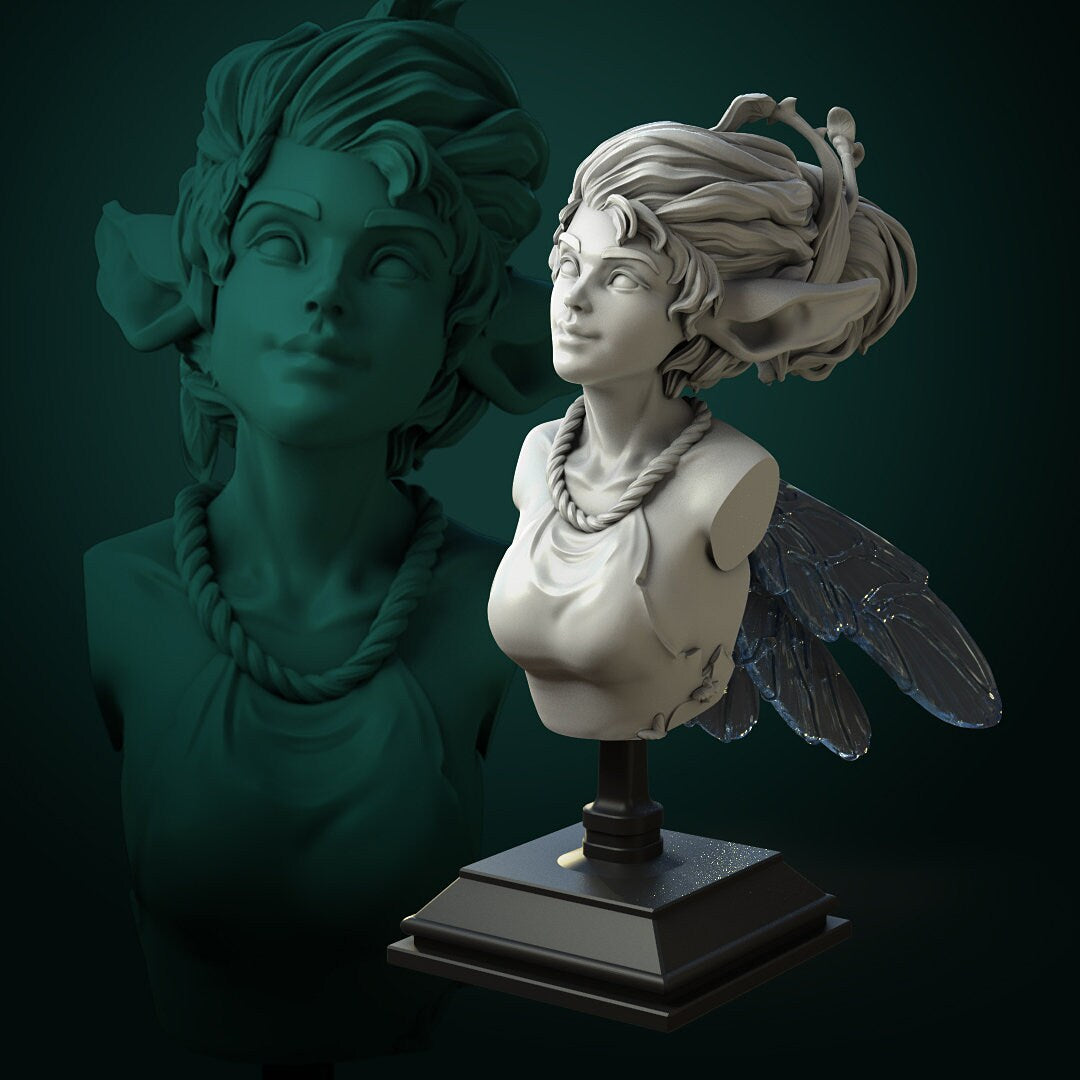 Pixie | Bust | Resin 3D Printed Miniature | White Werewolf Tavern