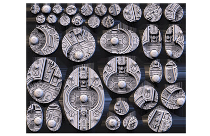 Abandoned Xeno City Bases (Round) | 8K Resin | Txarli Factory