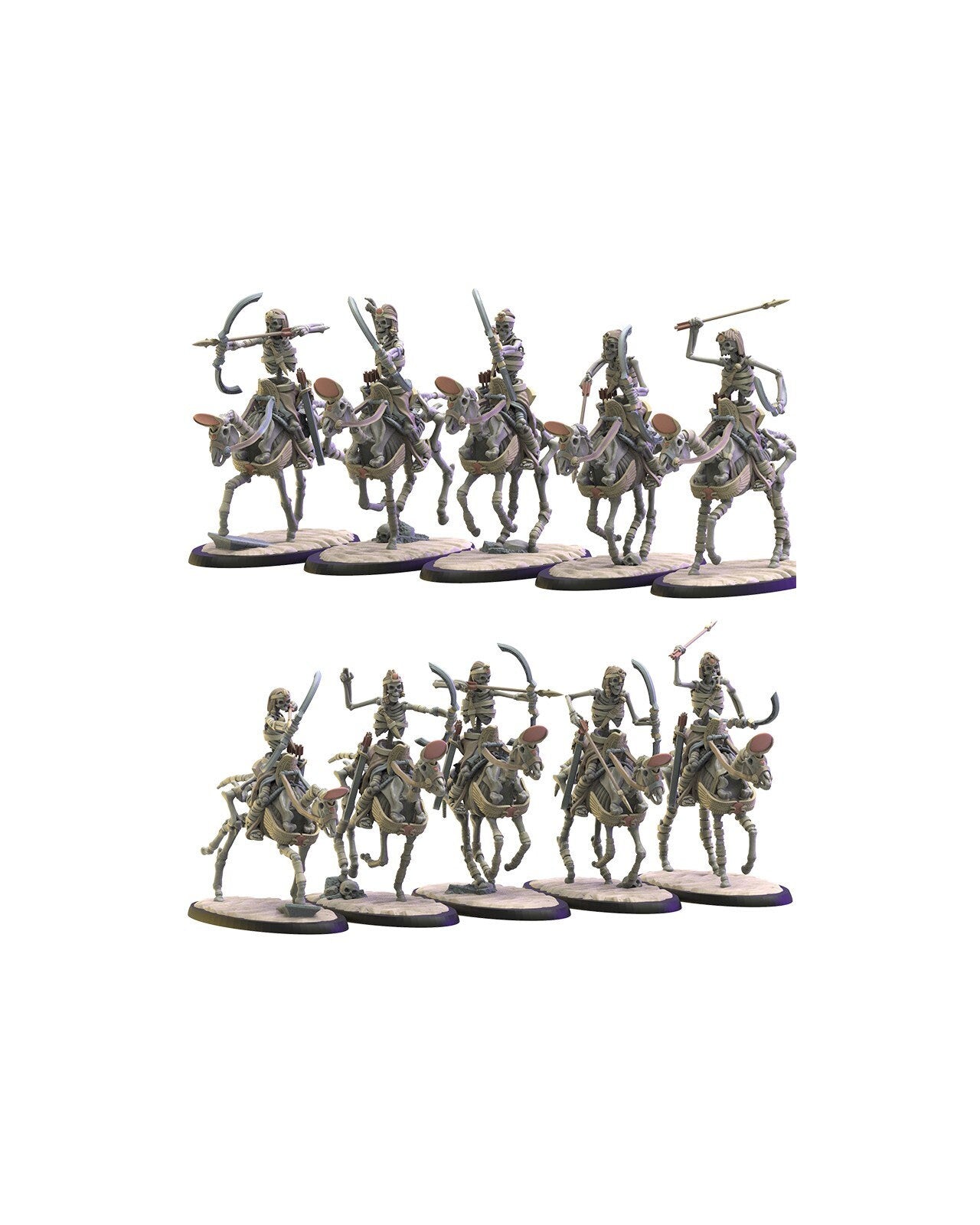 Khnum Riders | Undying Dynasties | Lost Kingdom Miniatures | Warhammer Proxy | Kings of War | RPG | D&D | Tabletop