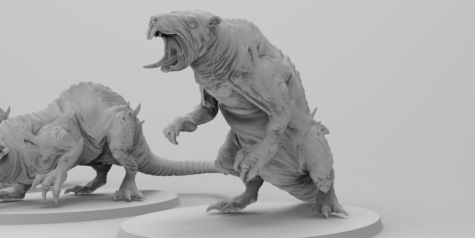 Gargantuan Rat-Terrors | 7 Poses | Ratmen Resin 3D Printed Miniature | Warhammer Proxy | RPG | D&D | DnD| EmanG |