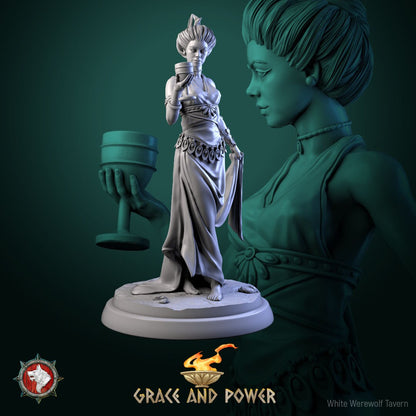 Hetairas Set | Grace and Power | Resin 3D Printed Miniature | White Werewolf Tavern | RPG | D&D | DnD