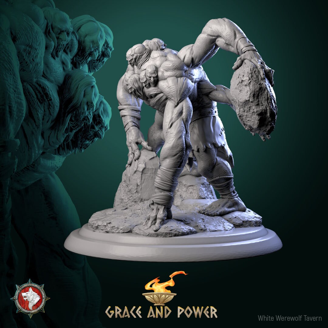 Hecatoncheires Set | Grace and Power | Resin 3D Printed Miniature | White Werewolf Tavern | RPG | D&D | DnD