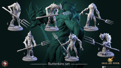Rutterkins Set (6 options) | Grace and Power | Resin 3D Printed Miniature | White Werewolf Tavern | RPG | D&D | DnD