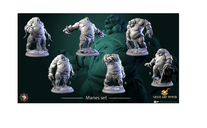 Manes Set | Grace and Power | Resin 3D Printed Miniature | White Werewolf Tavern | RPG | D&D | DnD