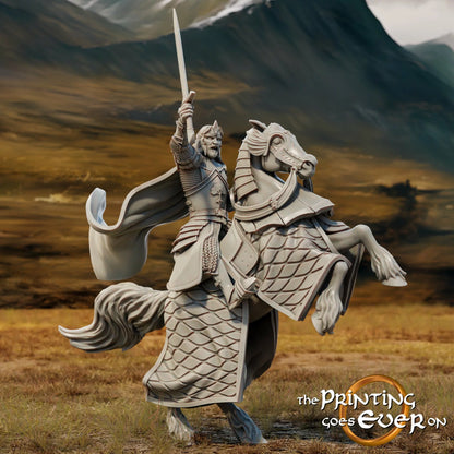 King Aranglor – On Foot and Mounted | Last Stand | MESBG | The Printing Goes Ever On