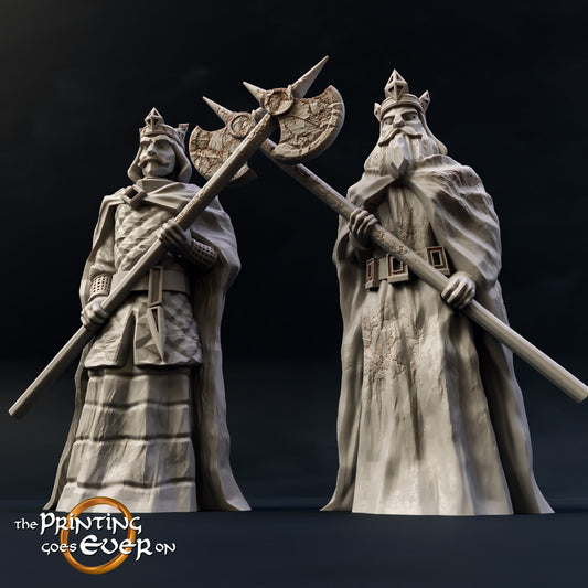 King Guard Statues | Death of a Hero | MESBG | The Printing Goes Ever On