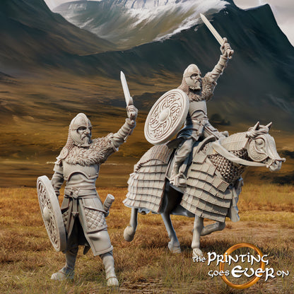 King Teobald – On Foot and Mounted | Last Stand | MESBG | The Printing Goes Ever On