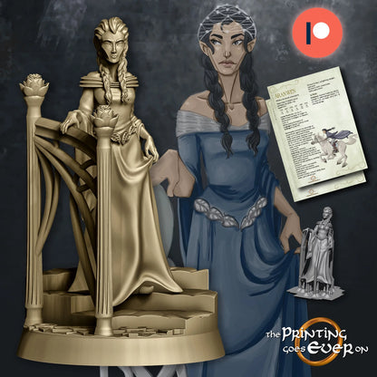 Lady Aranwen – On Foot and Mounted | Crossing the River | The Printing Goes Ever On