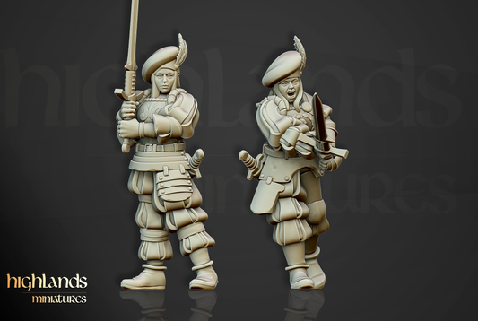 Female Landsknecht | Sunland, Empire of the Sun | Highlands Miniatures