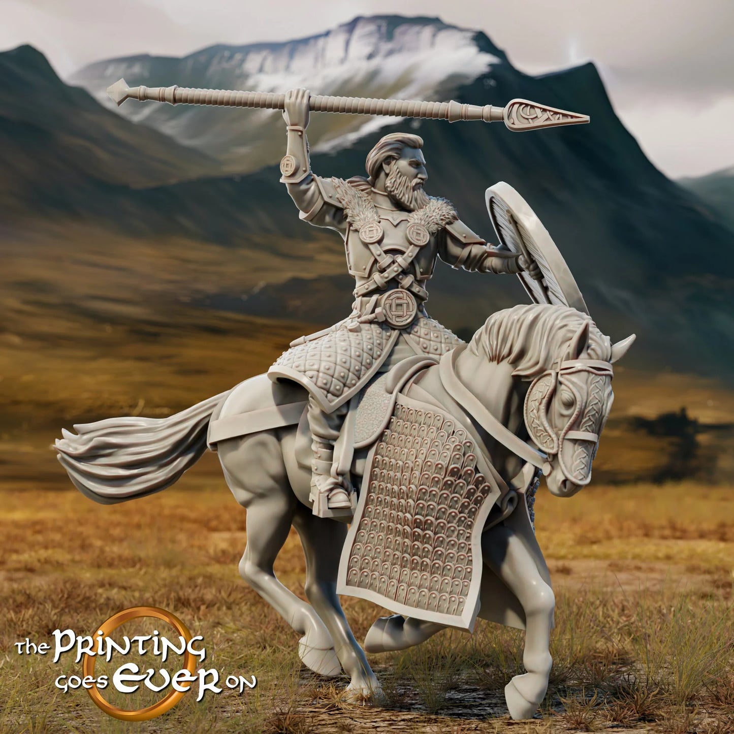 Ebremer – Prince of Riddermercia – On Foot and Mounted | Last Stand | MESBG | The Printing Goes Ever On