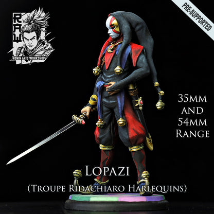 Lopazi - The Masked Death | Troupe Ridachiaro - Harlequins | Ronin Arts Workshop