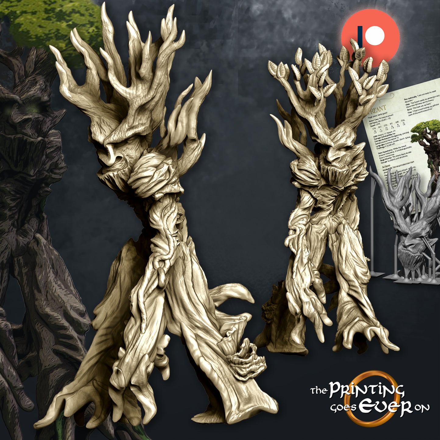 Marching Treant | Into the Mountains | MESBG | The Printing Goes Ever On