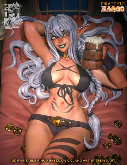 Pirate Elf Margo in her Bikini outfit, medium shot