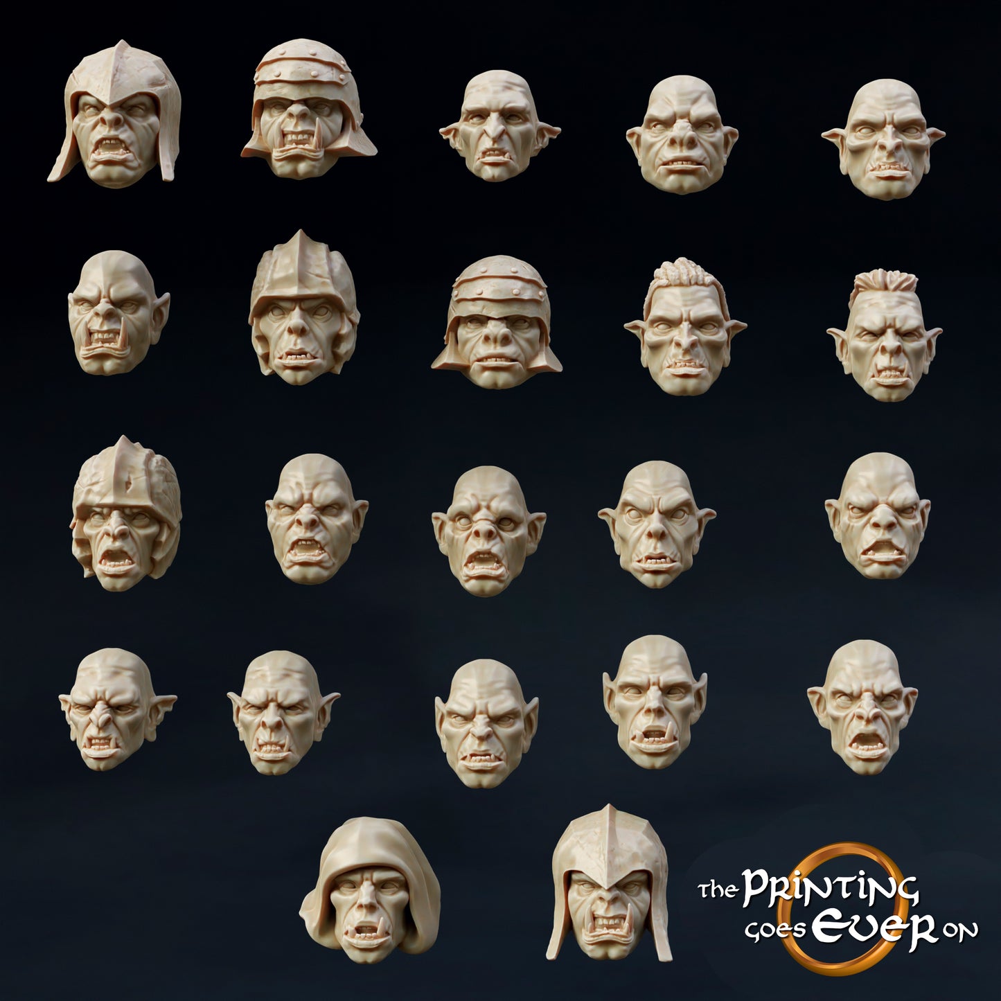 Bits - Orc Heads | Orc Spawning Pits | The Printing Goes Ever On