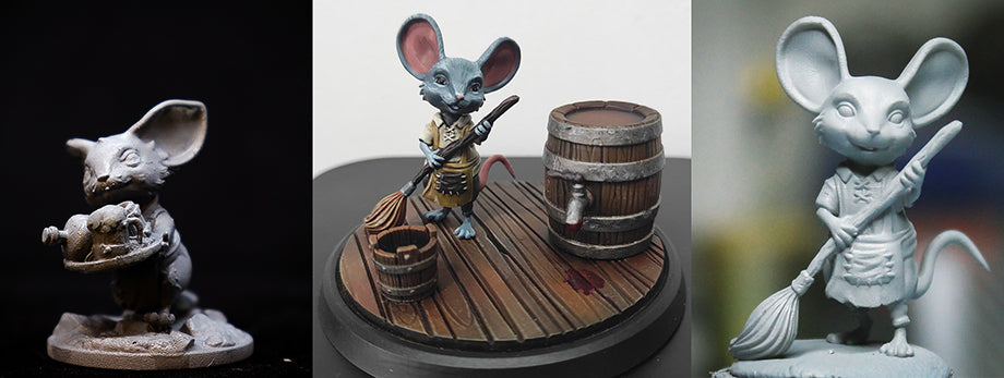 Mousefolk Tavern Workers | Ronin Arts Workshop