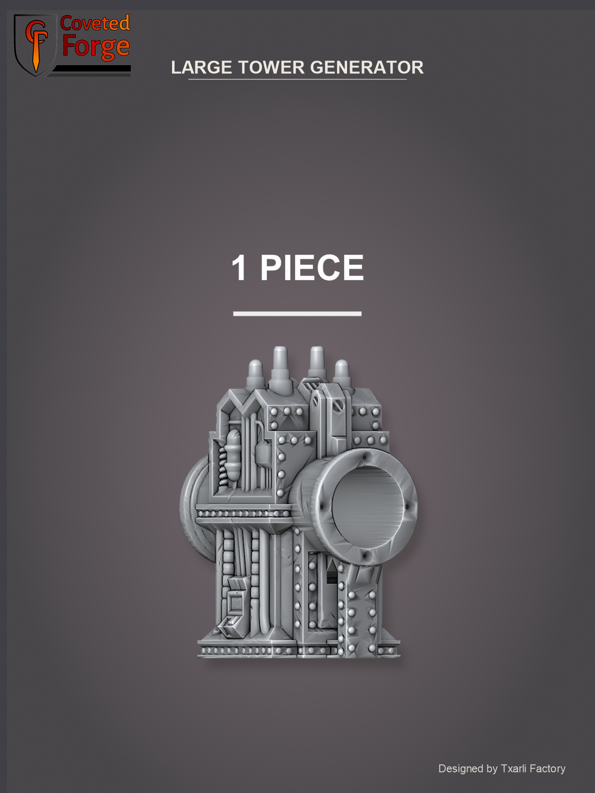 Large Tower Generator, 1 piece (Coveted Forge render)