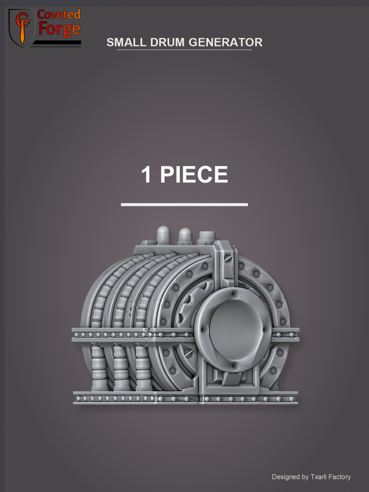 Small Drum Generator, 1 piece (Coveted Forge render)