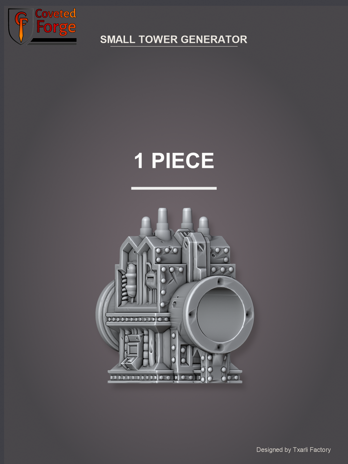 Small Tower Generator, 1 piece (Coveted Forge render)