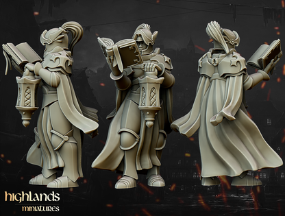 Warriors of the Lady Command Group | Gallia, the Medieval Kingdom | Highlands Miniatures