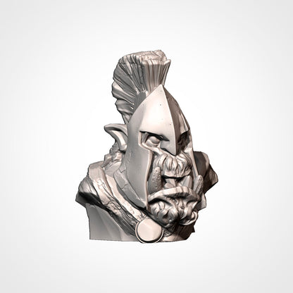 Leorknidas Bust: three-quarter view (Txarli Factory render)