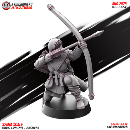 Ordo Luminis Archers Model 10, designer render by Kyoushuneko Miniatures.