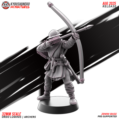 Ordo Luminis Archers Model 4, designer render by Kyoushuneko Miniatures.
