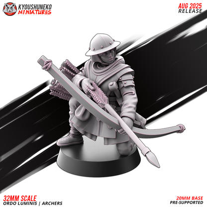 Ordo Luminis Archers Model 6, designer render by Kyoushuneko Miniatures.