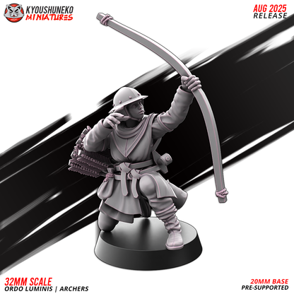 Ordo Luminis Archers Model 7, designer render by Kyoushuneko Miniatures.