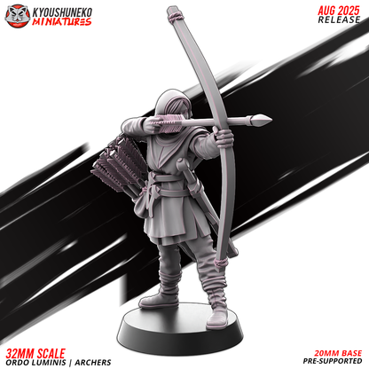 Ordo Luminis Archers Model 8, designer render by Kyoushuneko Miniatures.