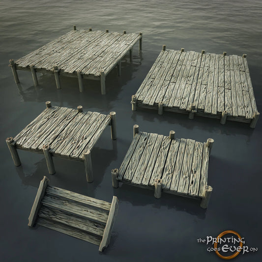 Modular Pier Terrain Set | Pirates of the Eastern Seas | MESBG | The Printing Goes Ever On