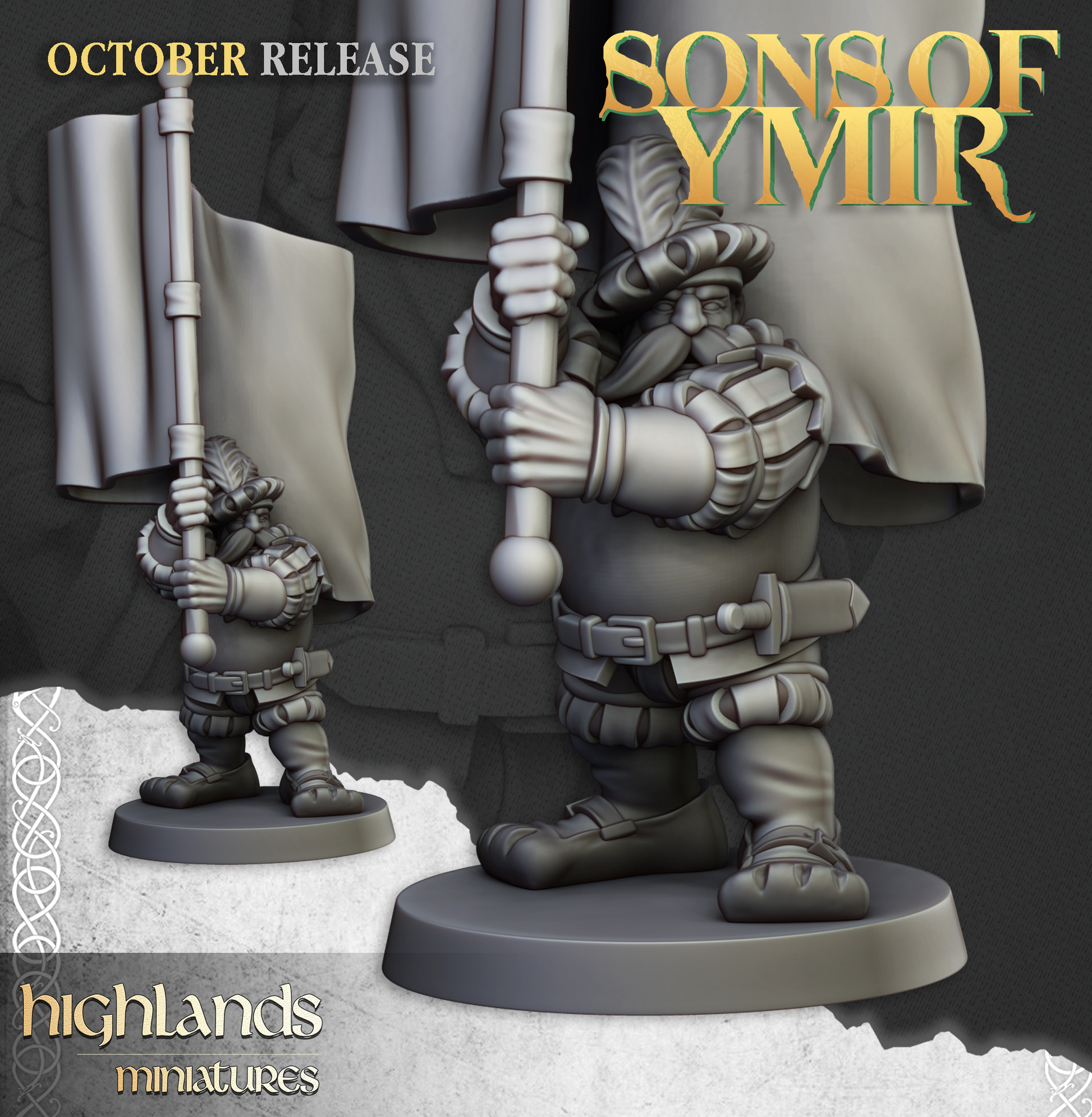 Dwarf Pikemen Bannerman