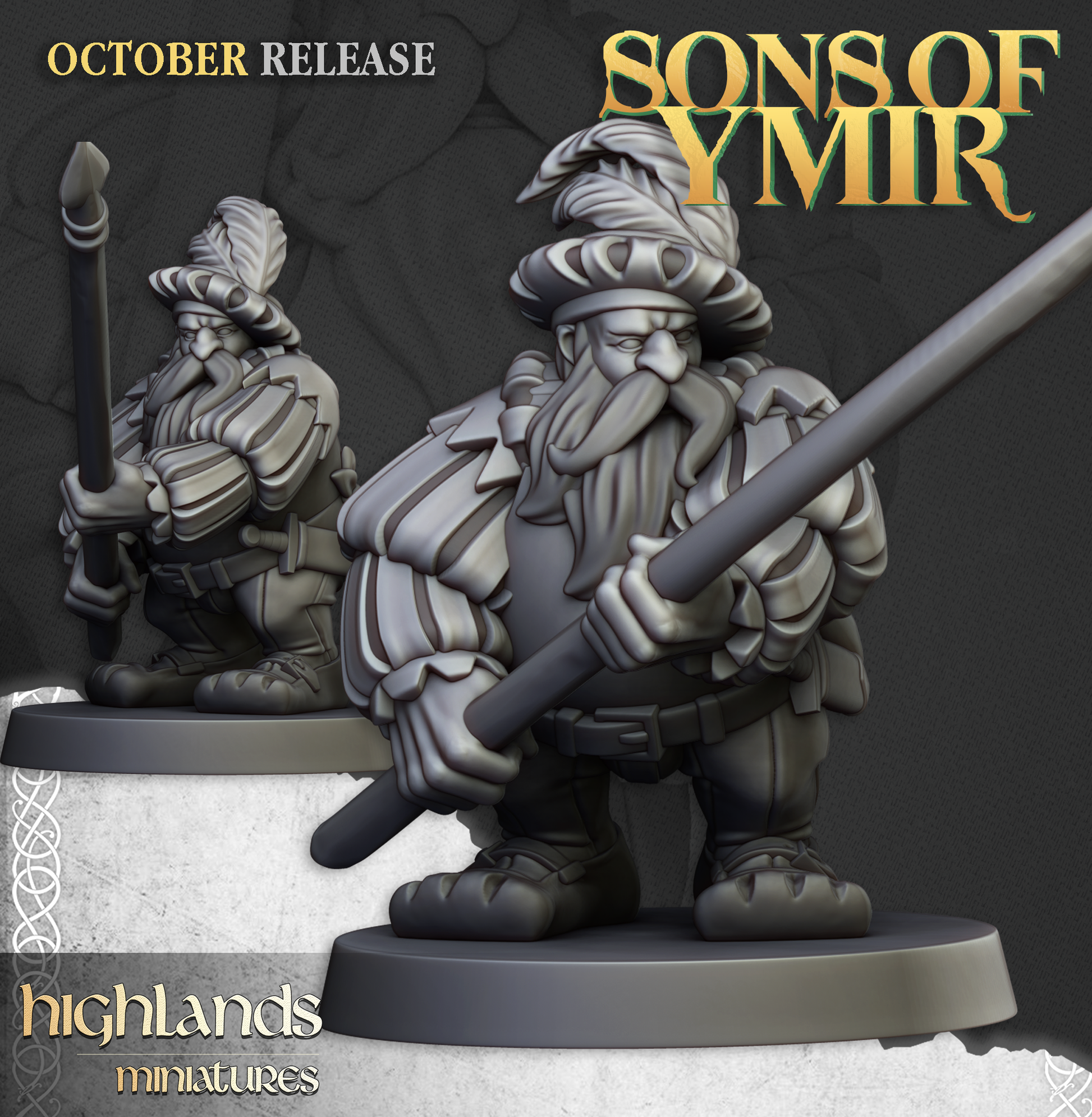 Dwarf Pikeman pose 3