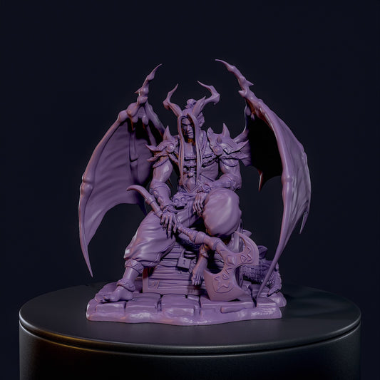 Amato the Incubus - Lord of Excess | NSFW or SFW | Resin 3D Printed Pinup | Ronin Arts Workshop
