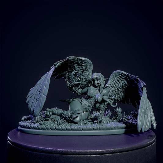 Harpy Swarm - Ulma | NSFW or SFW | Resin 3D Printed Pinup | Ronin Arts Workshop