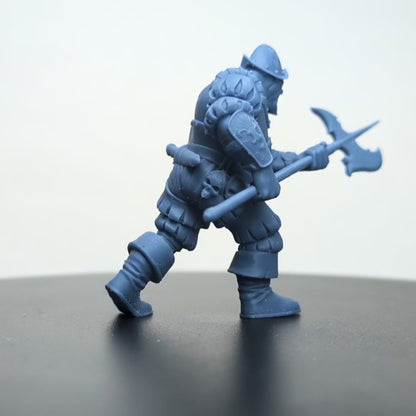Halberdier Ogre | Northern Ogres | Resin 3D Printed Miniature | Txarli Factory