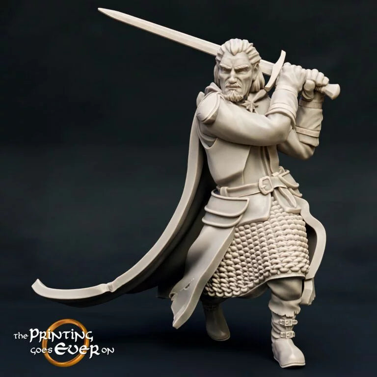 Rangers with Swords | The Ashen Rangers | MESBG | The Printing Goes Ever On