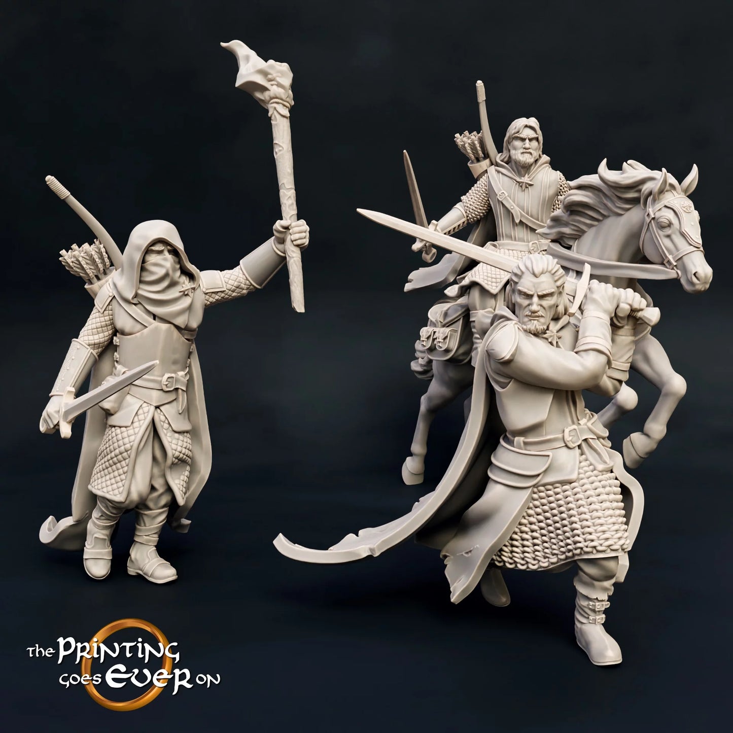 Rangers with Swords | The Ashen Rangers | MESBG | The Printing Goes Ever On