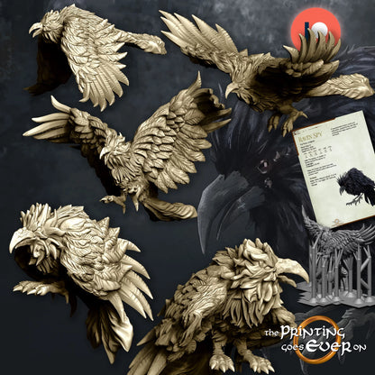 Raven Spies with Sinister Tree | Into the Mountains | MESBG | The Printing Goes Ever On