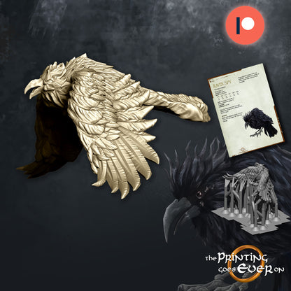 Raven Spies with Sinister Tree | Into the Mountains | MESBG | The Printing Goes Ever On