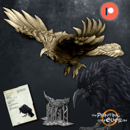 Raven Spies with Sinister Tree | Into the Mountains | MESBG | The Printing Goes Ever On