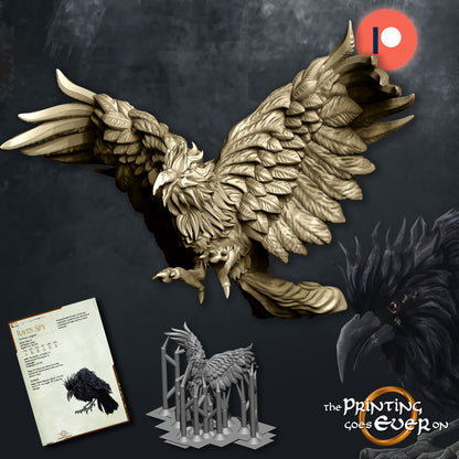 Raven Spies with Sinister Tree | Into the Mountains | MESBG | The Printing Goes Ever On