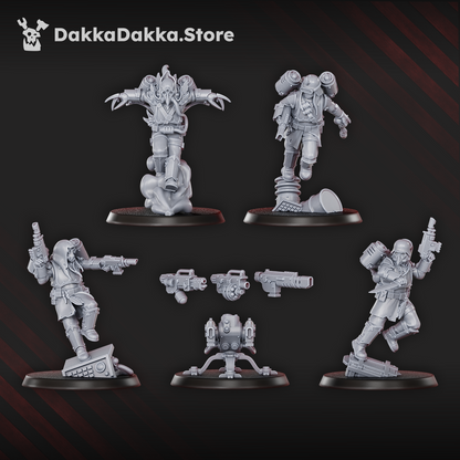 Ravenswatch Cultist leader miniature, beaked mask, 32mm resin by Dakka Dakka Store
