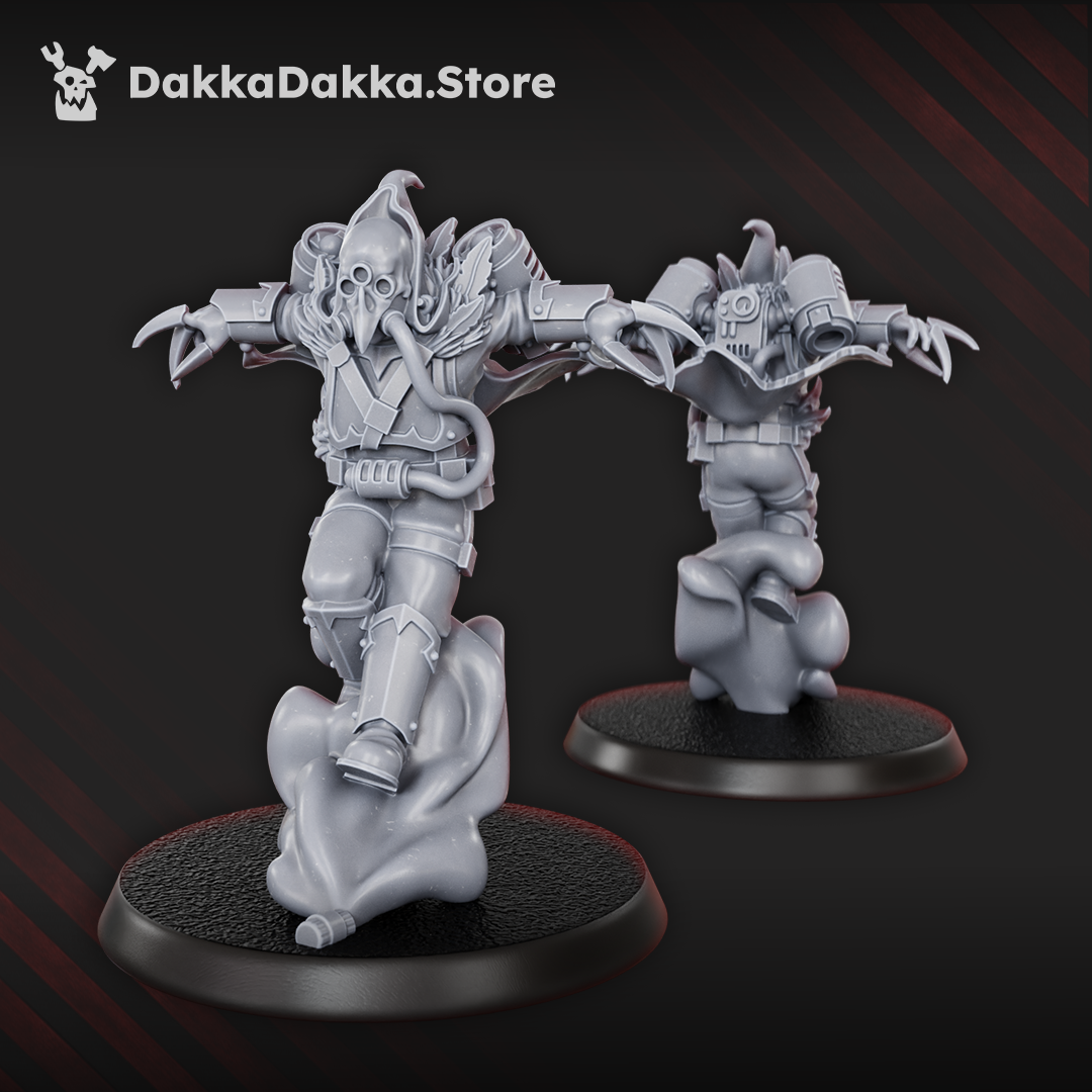 Ravenswatch Cultists weapon turret miniature, grimdark sci-fi, 32mm resin by Dakka Dakka Store